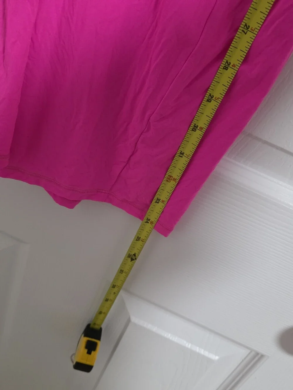 SKIMS XL Womens Hot Pink Scoop Neck Slip Dress